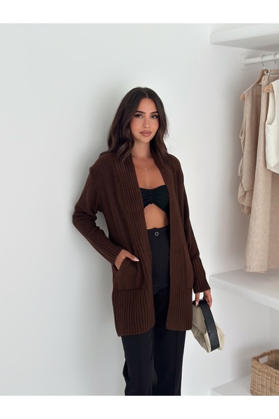Velista Women's Loose Pocket Long Sleeve Knitwear Cardigan