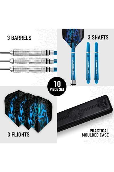 Harrows سهام Blaze INOX الفولاذية للجنسين، متعددة الألوان