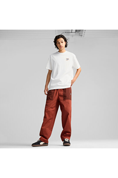 Puma Mens DOWNTOWN Relaxed Graphic Tee - White