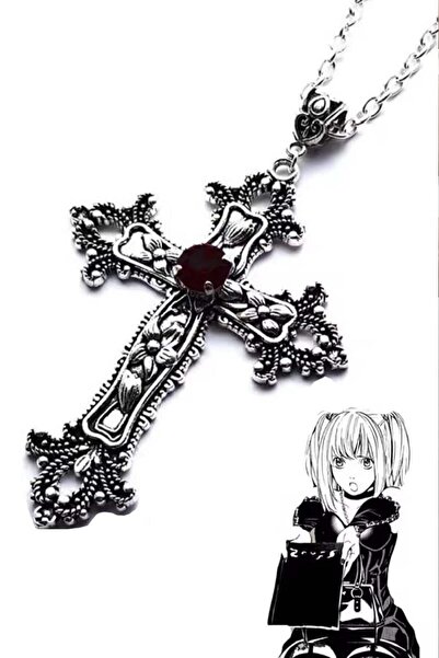 Karakedi Silver Anime Misa Taş Detaylı Kolye