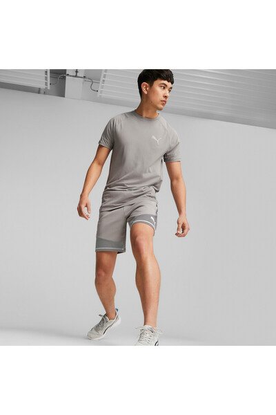 Puma Mens Evostripe Shorts - Gray