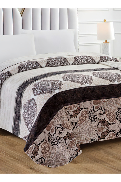 Moon Double Size Floral Throw Blanket All Season Flannel Blanket For Couch Bed And Sofa 200X220 cm G95