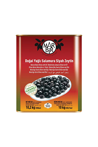 MarmaraBirlik MarBir Siyah Zeytin Yağlı Salamura L (231-260) 10 Kg