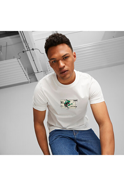 Puma تي شيرت رجالي كلاسيكي سوبر - أبيض