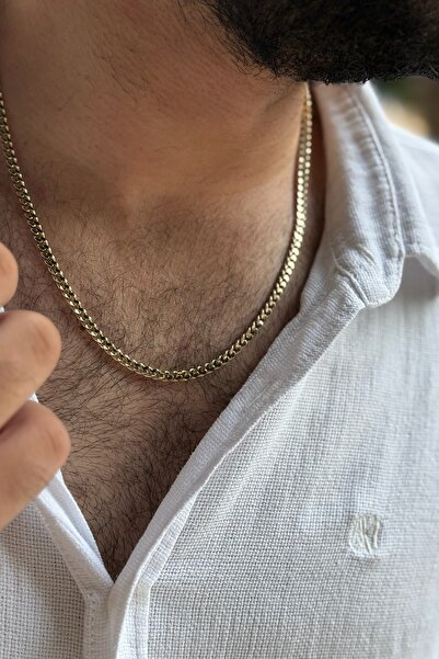 Utku Kuyumculuk 14 AYAR MODERN ERKEK ZİNCİR KOLYE