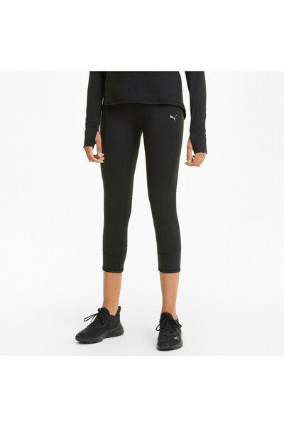 Puma Womens Favourite 3/4 Running Leggings - Black