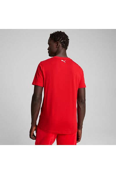 Puma Mens Scuderia Ferrari Race Big Shield Tee - Red