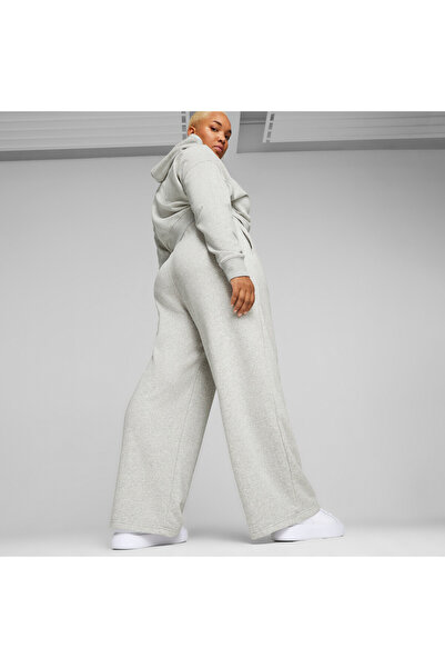 Puma Womens CLASSICS Relaxed Sweatpants - Gray