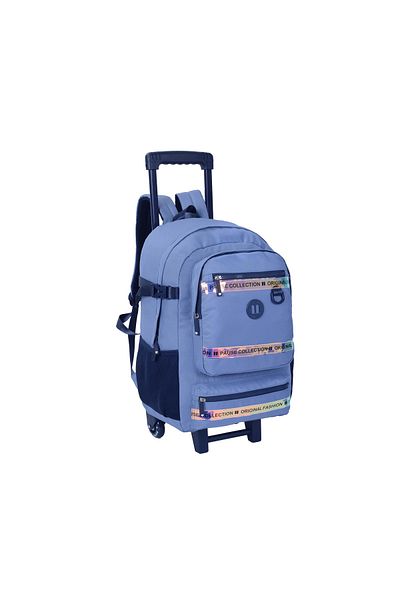 Pause TROLLEY 18" W/ PENCIL CASE Grey 3 Lines