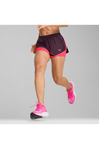 Puma Womens RUN FAV Velocity 2-in-1 Shorts - Purple