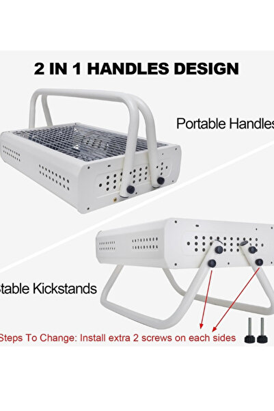 Generic Portable Charcoal BBQ Grill with Handle – Tabletop Outdoor Barbecue Grill for Camping & Picnic