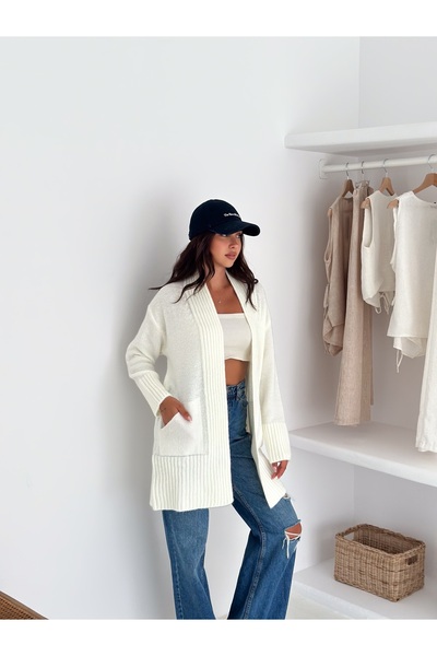 Velista Women's Loose Pocket Long Sleeve Knitwear Cardigan