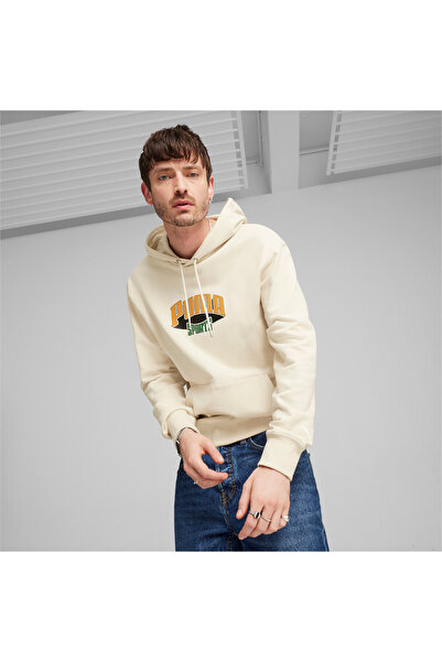 Puma Mens TEAM Hoodie - White