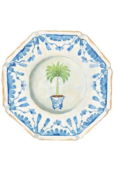 Caspari Set de 4 șervețele de masă cu palmieri în ghiveci