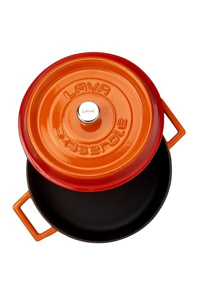 Lava Cast Iron Multi-Purpose Wok Pan. Trendy Series Diameter (Ø) 24cm.