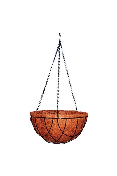 Strend Pro Suport pentru flori din nucă de cocos și metal, St Pro, 30x30x14cm