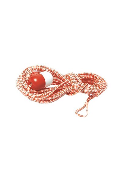 GFN Floating Tow Rope for Inflatable Tubes, 18m, Diameter 7.5mm, End Rings, Red/White Marker