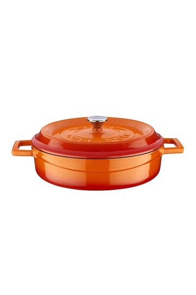 Lava Cast Iron Multi-Purpose Wok Pan. Trendy Series Diameter (Ø) 24cm.