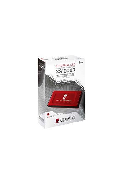 Kingston 2TB Taşınabilir Kırmızı Taşınabilir SSD SXS1000R/2000GA
