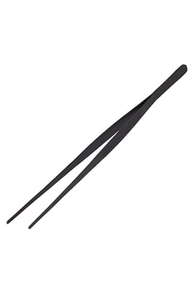 Jumbo Kitchen Tweezer Tongs, Black, 30.5 cm