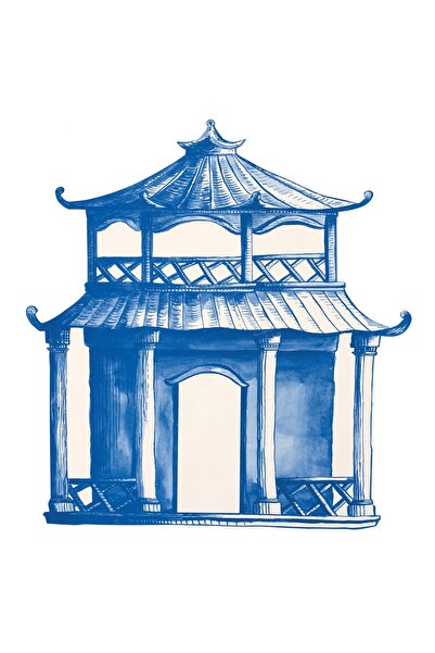 Hester & Cook Set de 12 foi de masă în formă de pagodă - tăiate cu tăietură s...