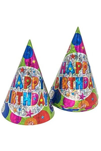 OEM Set 6 pălării pentru sărbătorirea zilei de naștere, multicolor, „La mulți...