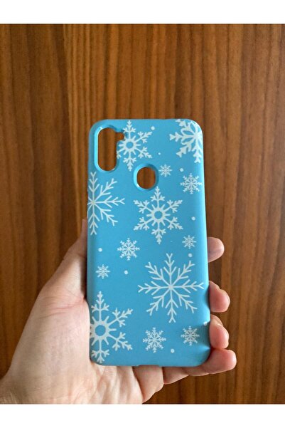 Newon حافظة لهاتف سامسونج جالاكسي A11/M11 مطبوعة برقائق الثلج