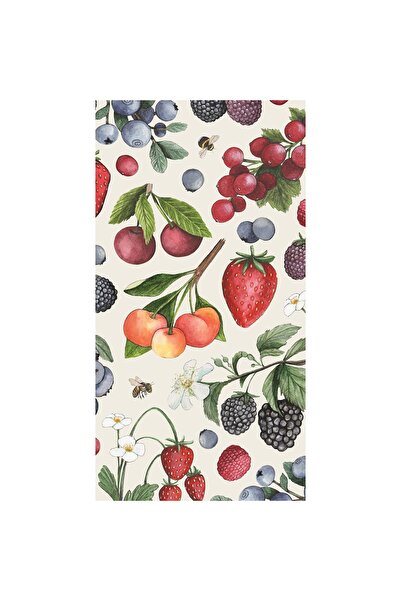 Hester & Cook Wild Berry Guest Napkin pack of 16