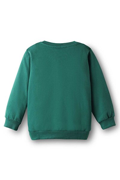 Babyhug 100% Cotton Full Sleeves Sweatshirt With Patch - Green