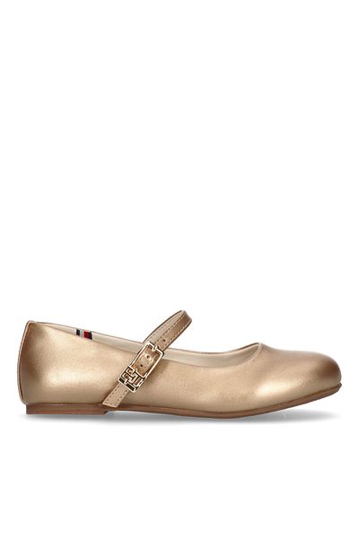 Tommy Hilfiger Girls Golden Round Toe Ballerinas