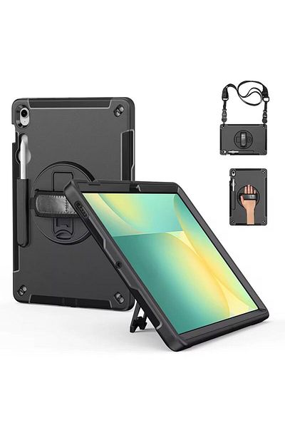 Cat - Cot Samsung Galaxy Tab S10 FE+(13.1)–Shockproof Cover/Kickstand/Hand Strap/Shoulder Strap &Pencil Holder
