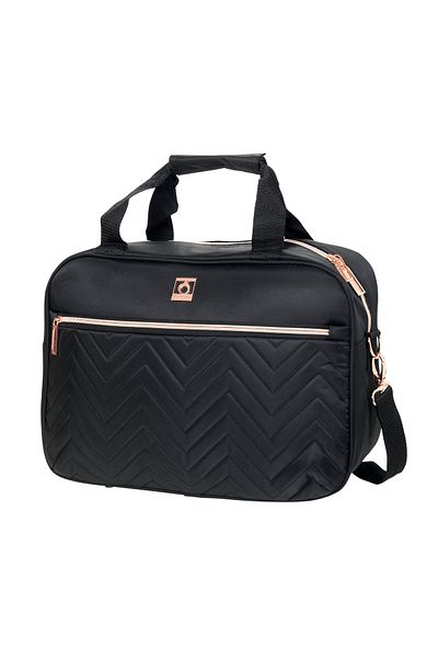 Diplomat Monaco travel bag, 40x28x15 cm, Wizz Air hand luggage, polyester, black