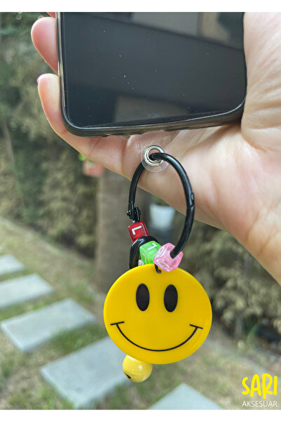 Guesche Bütün Telefonlarla Uyumlu Renkli Emojili Çanta ve Telefon Kılıf Charmı