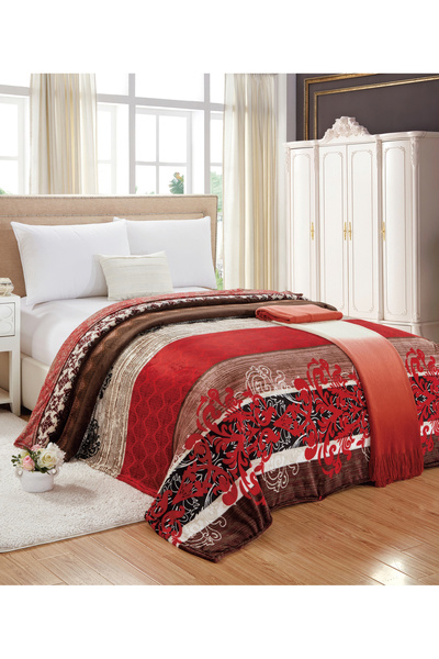 Moon Single Size Floral Throw Blanket All Season Flannel Blanket For Couch Bed And Sofa 150X200 cm G90