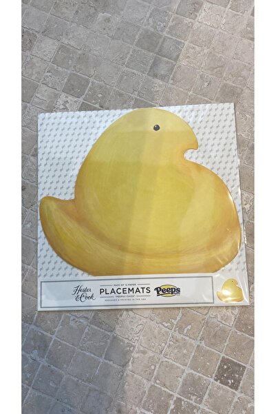 Hester & Cook Die Cut PEEPS - Figurine PEEPS tăiate cu tăietură de precizie ®   Set de 12 cearșafuri de masă cu pui - 12 foi