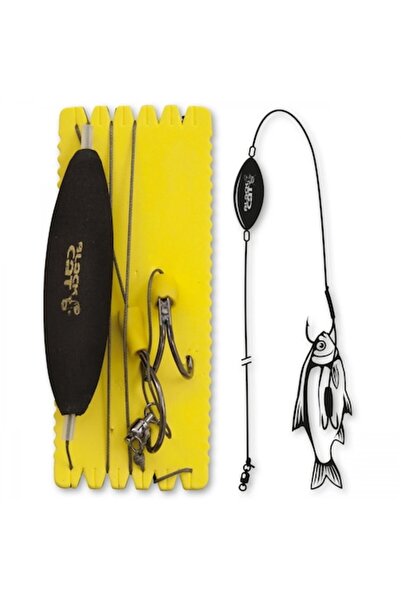 Black Cat Kit rig Catfish U-Float Ghost Rig XL, 7/0+4/0, 180cm, 100kg, black