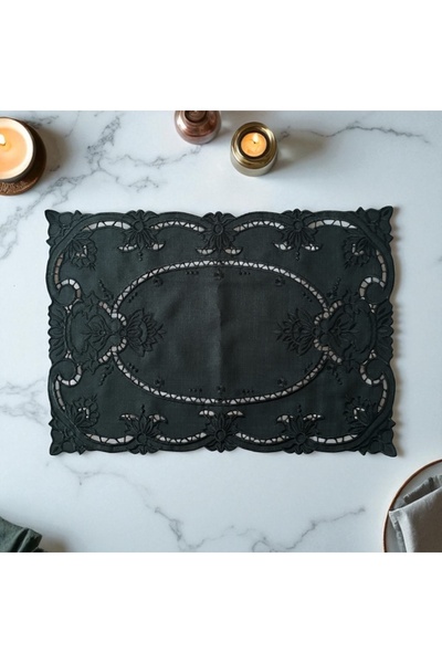 Denef Home Holework Pearl American Service, Black Color, 35X50 Cm, 1 Piece