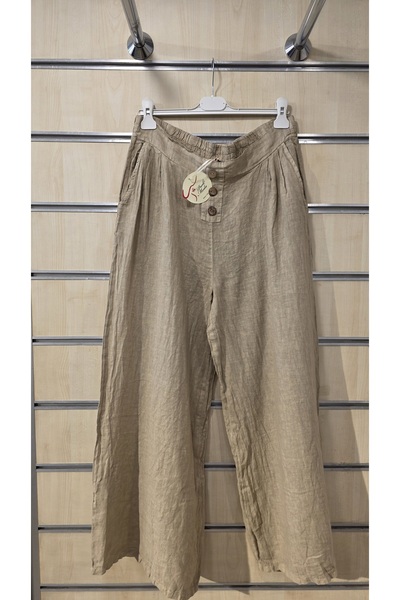 Park Moda Italian Linen Trousers Plain Pattern 3 Buttons
