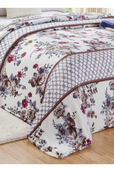 Moon Single Size Floral Throw Blanket All Season Flannel Blanket For Couch Bed And Sofa 150X200 cm G90