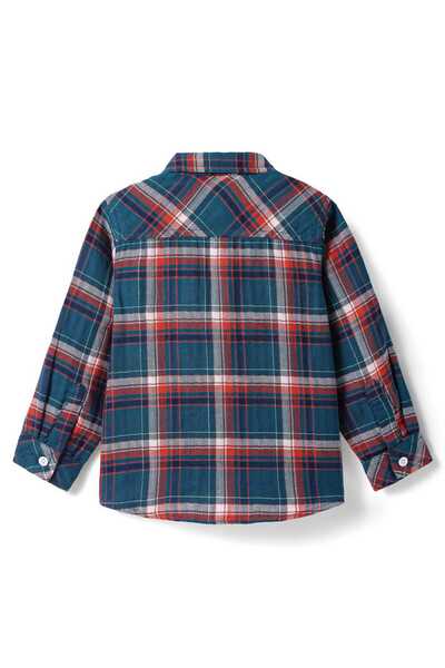 Babyhug 100% Cotton Woven Full Sleeves Checks Shirt - Multicolor