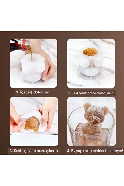 Keyfi Sepet Bear Shaped Silicone Ice Mold