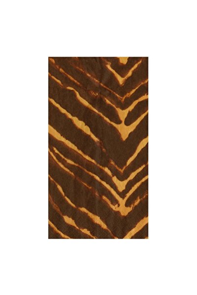 Caspari Go Wild Brown Guest Towel Napkins 15 Per Package