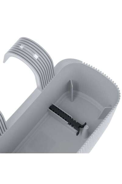 AVA Balcony Railing Planter, Plastic, Gray, 3.2L