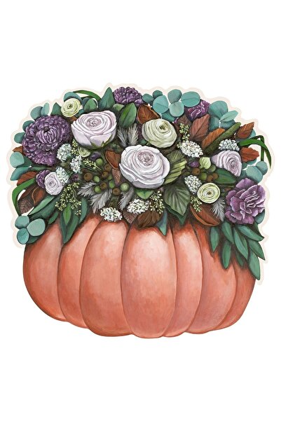 Hester & Cook Set de 12 foi de masă cu tăietură în formă de dovleac Posey