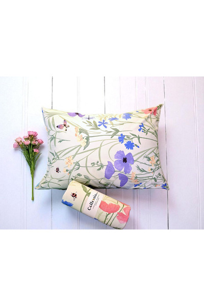CollessiaHome 100% Cotton Poplin Fitted Single Floral Patterned Elastic Sheet Set Sheet Set