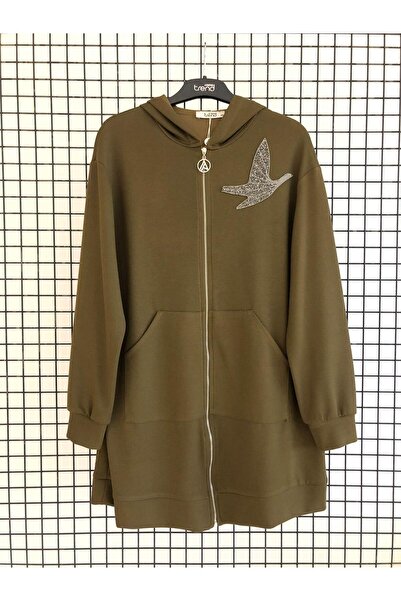 Armine TREND Yeni Sezon Kapüşonlu Kanguru Cepli Fermuarlı Ceket Modaayka 25AYC542