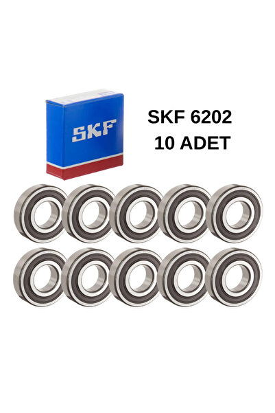 SKF 6202-2rsh/c3 Sabit Bilyalı Rulman 15x35x11 mm - 10 ADET