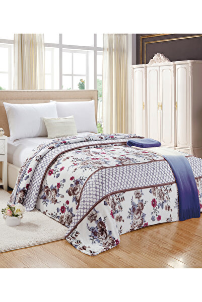 Moon Single Size Floral Throw Blanket All Season Flannel Blanket For Couch Bed And Sofa 150X200 cm G90