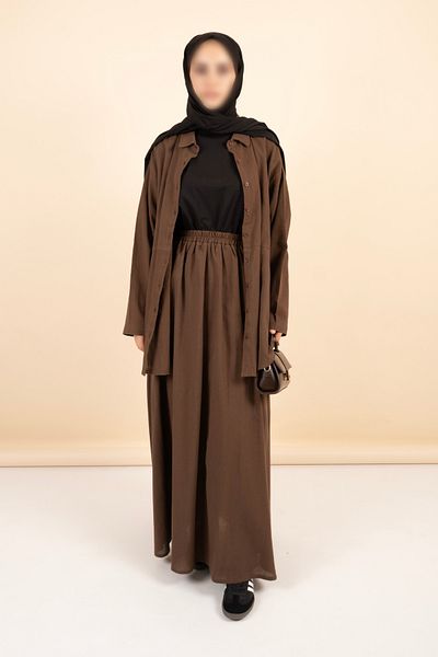 Vauva Elegant and Comfortable Hijab Bottom Top Set Seasonal, Modern Cut