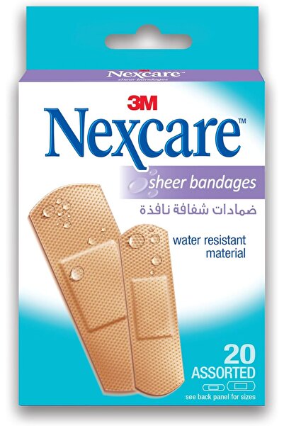 3M Nexcare 658-20 Sheer Bandages – 20 Pieces